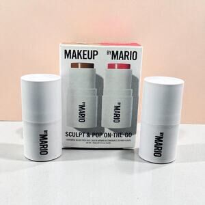 MAKEUP BY MARIO ~ SCULPT & POP ON THE GO ~ DARK & RASPBERRY ~ 0.14 OZ X 2 ~ NIB